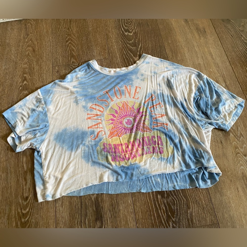WST CST blue/white tye dye oversized shirt.